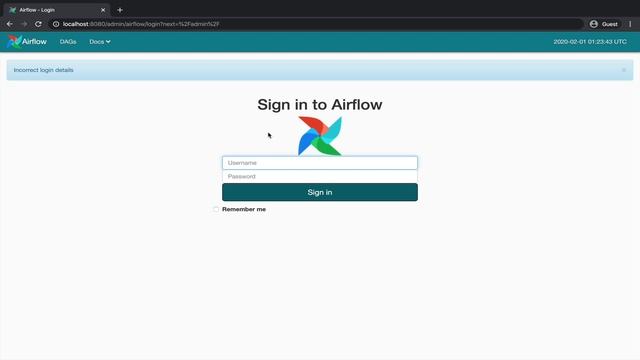 Password authentication and filtering by owner in Apache Airflow смотреть онлайн