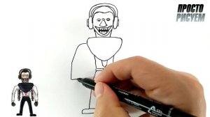 Рисуем Босса Скибиди Туалет, Гибрид