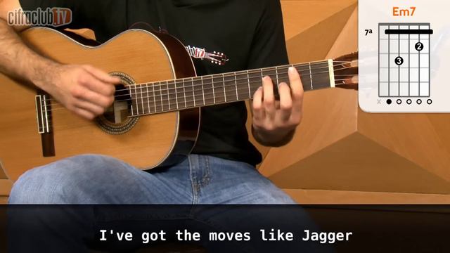 Moves Like Jagger - Maroon 5 (aula de violão) смотреть онлайн