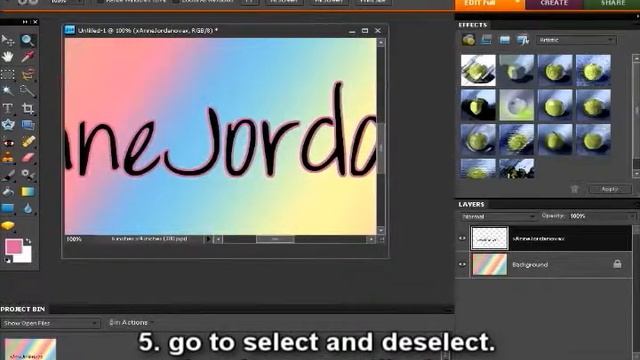 Photoshop Elements 8 - How to outline&shadow text смотреть онлайн