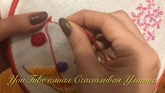 Как вышить цветы. Вышивка цветов. Быстро. Просто. Розы. Техника рококо. смотреть онлайн
