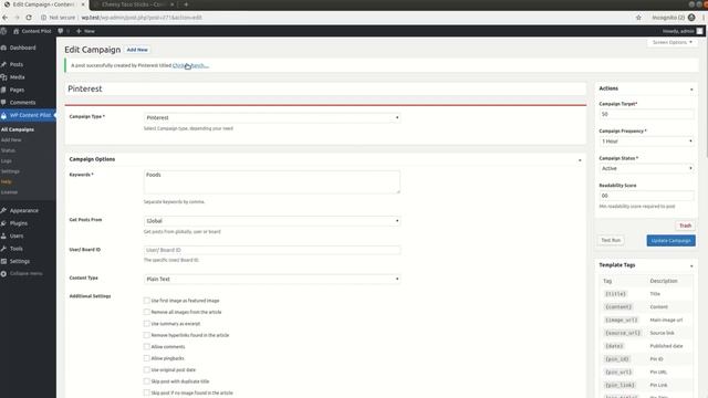 Import Pinterest Pins with WP Content Pilot PRO for WordPress смотреть онлайн