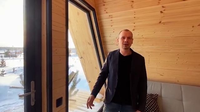 Дом шалаш. Вентиляци. Отопление. Грызуны. A-frame 6x6 от компании Dominno_ekb по проекту "Космос" смотреть онлайн