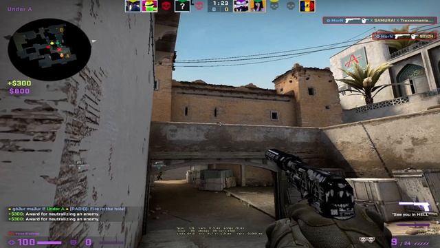Жёсткий эйс с USP-S в руках. (CS:GO) смотреть онлайн