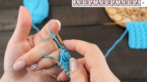 Интересный узор на основе резинки 2 на 2 🌐