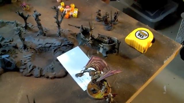 Chaos Deamons Vs Dark Eldar Warhammer 40k Battle Report 1750pts