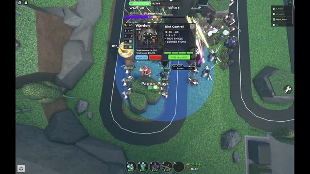 WARDENS only VS FALLEN KING in Roblox Tower Defense Simulator (TDS) смотреть онлайн