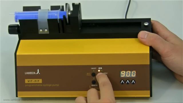 Syringe pump - infusion pump LAMBDA VIT-FIT, precise and high-pressure syringe pumps, syringe drive смотреть онлайн