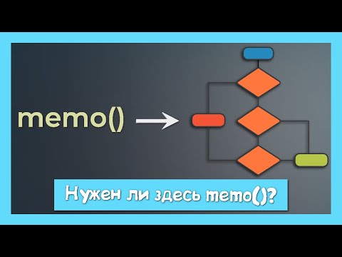 Блок схема по использованию memo(). Боевые примеры смотреть онлайн