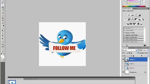 How to Create an Animated GIF in Photoshop CS4 смотреть онлайн