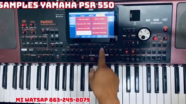 Samples Yamaha Psr 550 al Korg pa 300-600-700-900-1000- mi watsapp +18632458075 смотреть онлайн