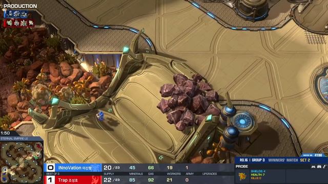 [2020 GSL Season 3] Round Of 16 | Group D | Match 3 — Winners: INnoVation (T) Vs. Trap (P)
