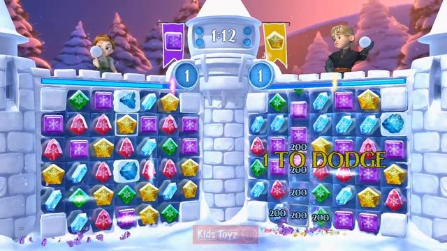 Frozen Free Fall Snowball Fight on Xbox One Game Play смотреть онлайн