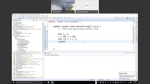 L17 F19CSE1321S01 Function Declaration and Return Statement discussed with C++ and Java with Exampl смотреть онлайн