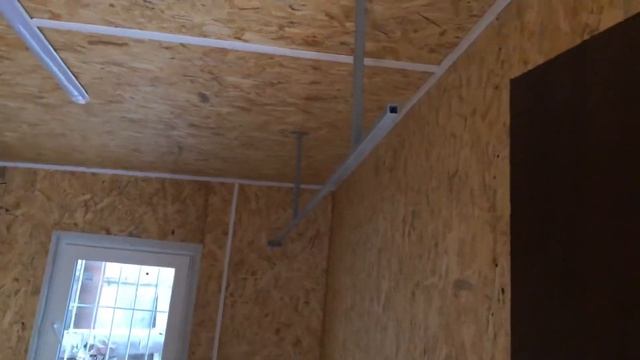 Бытовка для рабочих с кухней и раздевалкой 9*2,7*2,7m смотреть онлайн