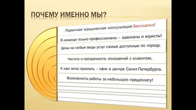 Презентация Адвокатской конторы L O адвокат юридическая консультация Санкт Петербург смотреть онлайн