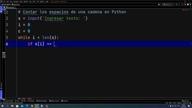 Contar los espacios de una cadena en Python смотреть онлайн