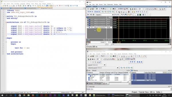 How to create a signal vector in VHDL: std_logic_vector