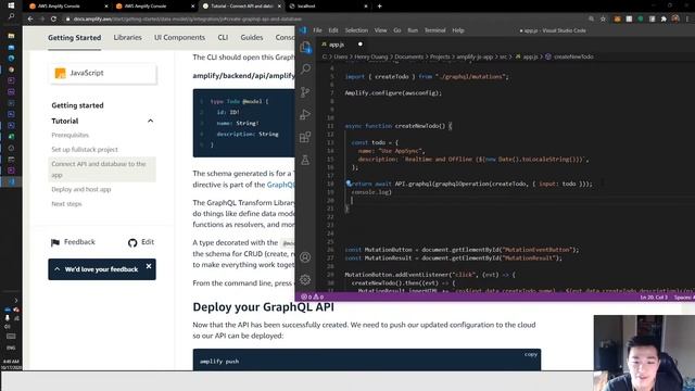 AWS Amplify for Javascript - Save to Database and Conclusion! (3/3) смотреть онлайн