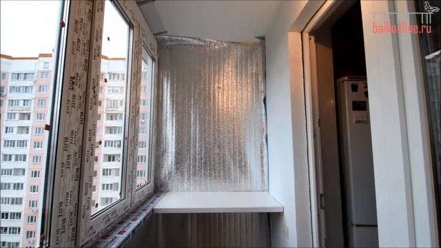 Установка ПВХ окон REHAU с отделкой и утеплением лоджии смотреть онлайн