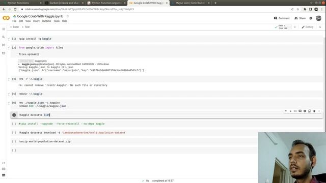 How to load Kaggle Dataset in Google Colab? смотреть онлайн
