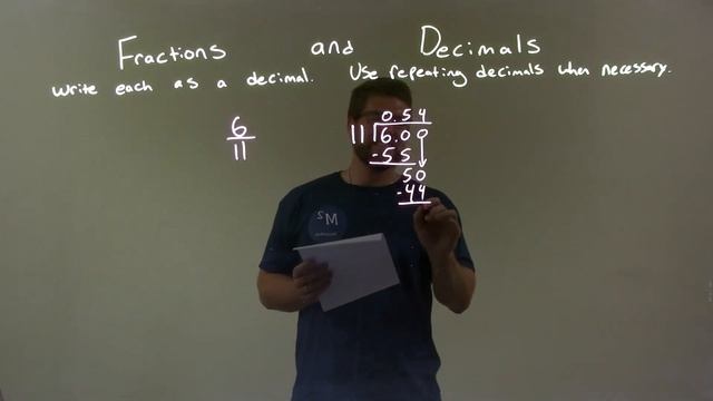 Write as a Decimal 6/11 смотреть онлайн
