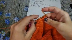 Свитер с тигром / Часть 1 / вяжем спицами