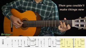 MORE THAN WORDS - EXTREME - Fingerstyle Guitar Tutorial TAB + Chord