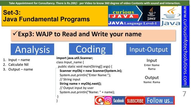 JavaDay-5: Set-3 Programming - JAVA Fundamental Programs for Beginners смотреть онлайн