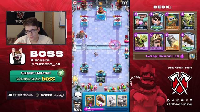 #1 LOG BAIT DECK after NEW BALANCE CHANGES! - CLASH ROYALE смотреть онлайн