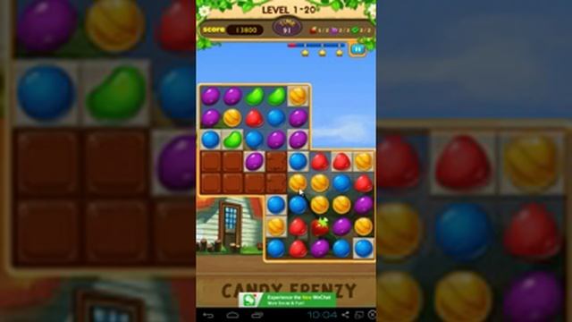 Candy Frenzy Gameplay Level 20 смотреть онлайн