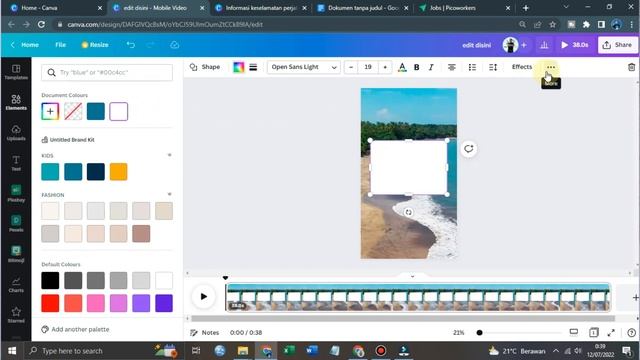 CARA MEMBUAT KONTEN TIKTOK UNTUK PEMULA MENGGUNAKAN CANVA - TIKTOK FYP 2022 - TUTORIAL CANVA смотреть онлайн