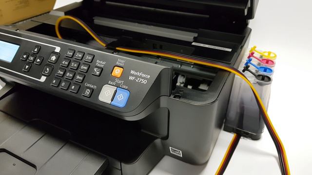 Chipless Epson Workforce WF 2750 Printer From Ink Express with CISS and Ink Tec Sublimation Inks смотреть онлайн