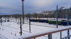 Грузовые поезда видео с сортировочной станции. Поезда видео