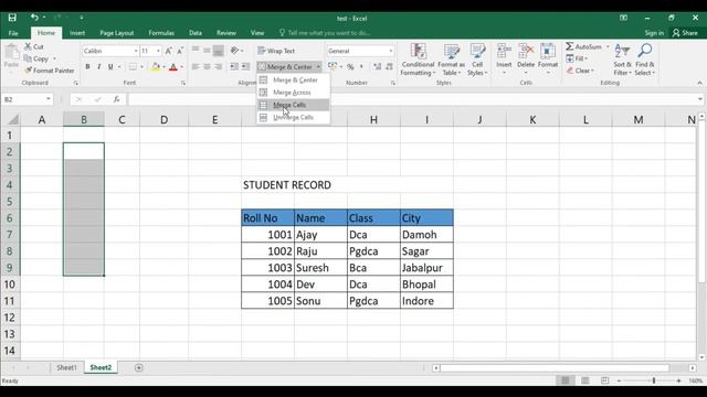 MS EXCEL BASIC TO ADVANCE | PART - 7 | MERGE CELLS | ALL MERGE TYPES | DIGITAL BHANDAR смотреть онлайн
