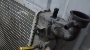 Замена радиатора охлаждения - тойота опа