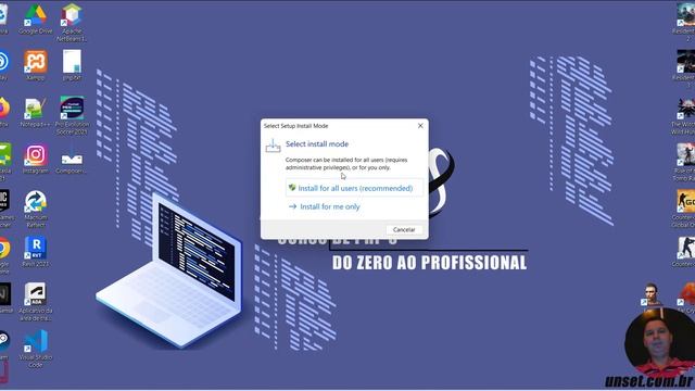 Curso de PHP 8 Aula 048 Baixando e Instalando Composer смотреть онлайн