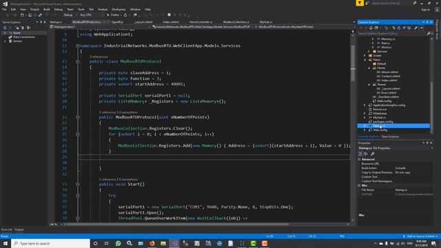 ? Tutorial 01: Modbus RTU With ASP Net MVC(Website Application) смотреть онлайн