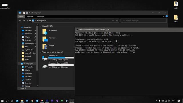 Dosya Veya Dizin Bozuk Ve Okunamaz Durumda Hatası [Çözüldü] 2020