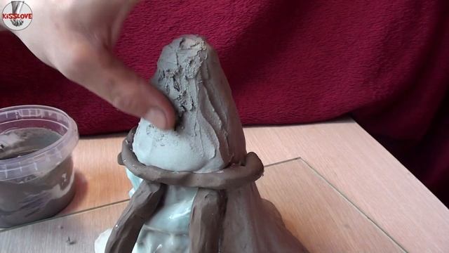 Изготовление силиконовой формы для пластилиновой модели.Silicone mold смотреть онлайн