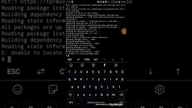 Setting termux saat baru di install смотреть онлайн