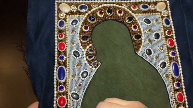 Вышивка оклада к иконе. Часть 4. Сборка. смотреть онлайн