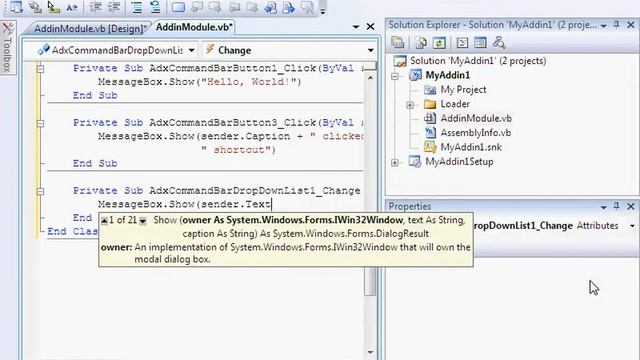 Customize Outlook Inspector toolbars (VB.NET, C#) смотреть онлайн