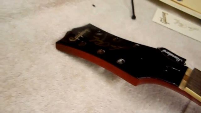 Epiphone LP head stock mod смотреть онлайн