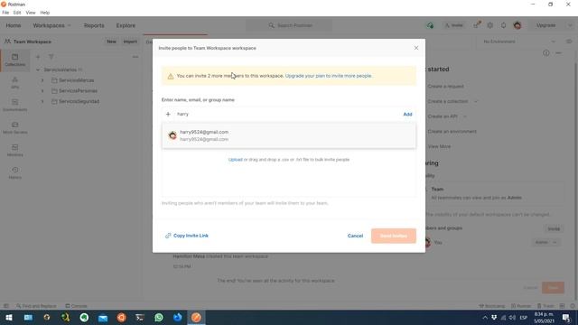 Curso de Postman | Como Compartir Colecciones con un Equipo y Agregar Miembros al Equipo (Team) смотреть онлайн