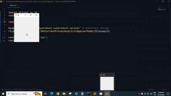 how to change taskbar icon python and tkinter