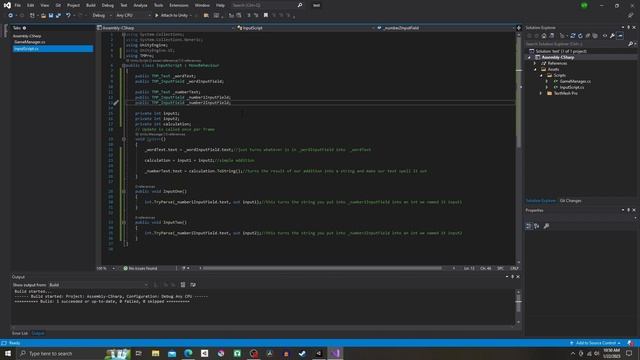 Input Fields c# unity Tutorial смотреть онлайн