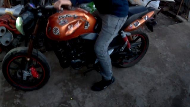 Собрали мотоцикл Stels Flame 200 / Первый выезд /Часть2