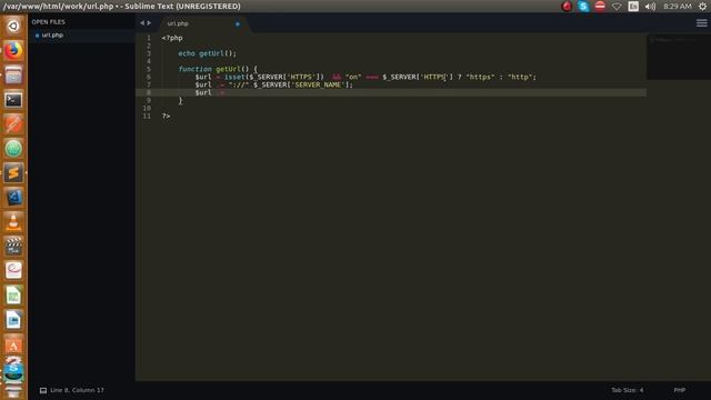 Gets the url of the current webpage or resource the user is viewing on the browser with php script смотреть онлайн