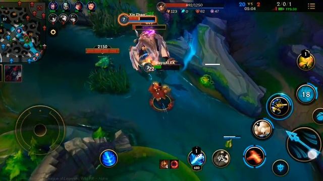 (Huawei Nova 5T) League of legends: Wild rift Gameplay Test смотреть онлайн